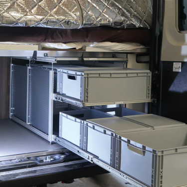 Schwerlastauszug für den Van