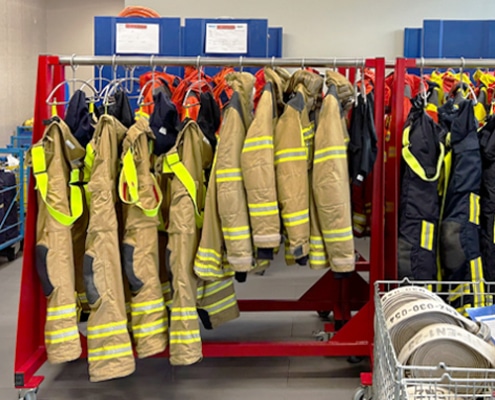 Sonderwagen für die Feuerwehr zur Trocknung der Einsatzkleidung