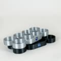 Gewürzhalter Gewürz-Gustav für 8 Gewürze D 60 mm, schwarz, silber