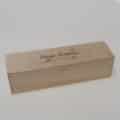 Holzbox für 1 Flache mit Lasergravur "Happy Birthday"