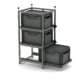 Heckauszug Boxenbreite 40 cm mit 3-Etagen