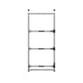 Heckauszug Boxenbreite 30 cm mit 3-Etagen, Auszuglänge 80 cm